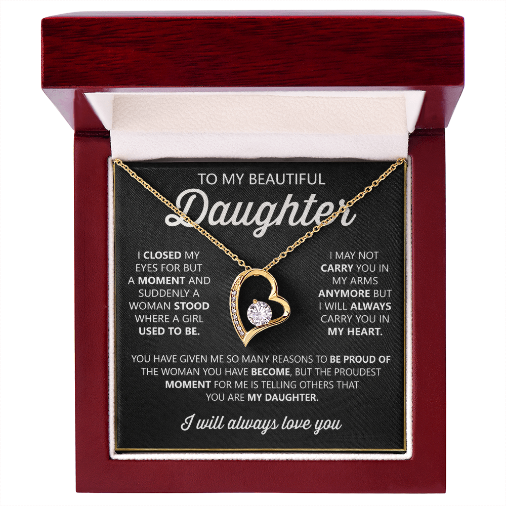 To My Daughter Necklace – Heartfelt Gift from Mom or Dad