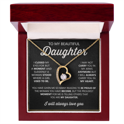 To My Daughter Necklace – Heartfelt Gift from Mom or Dad