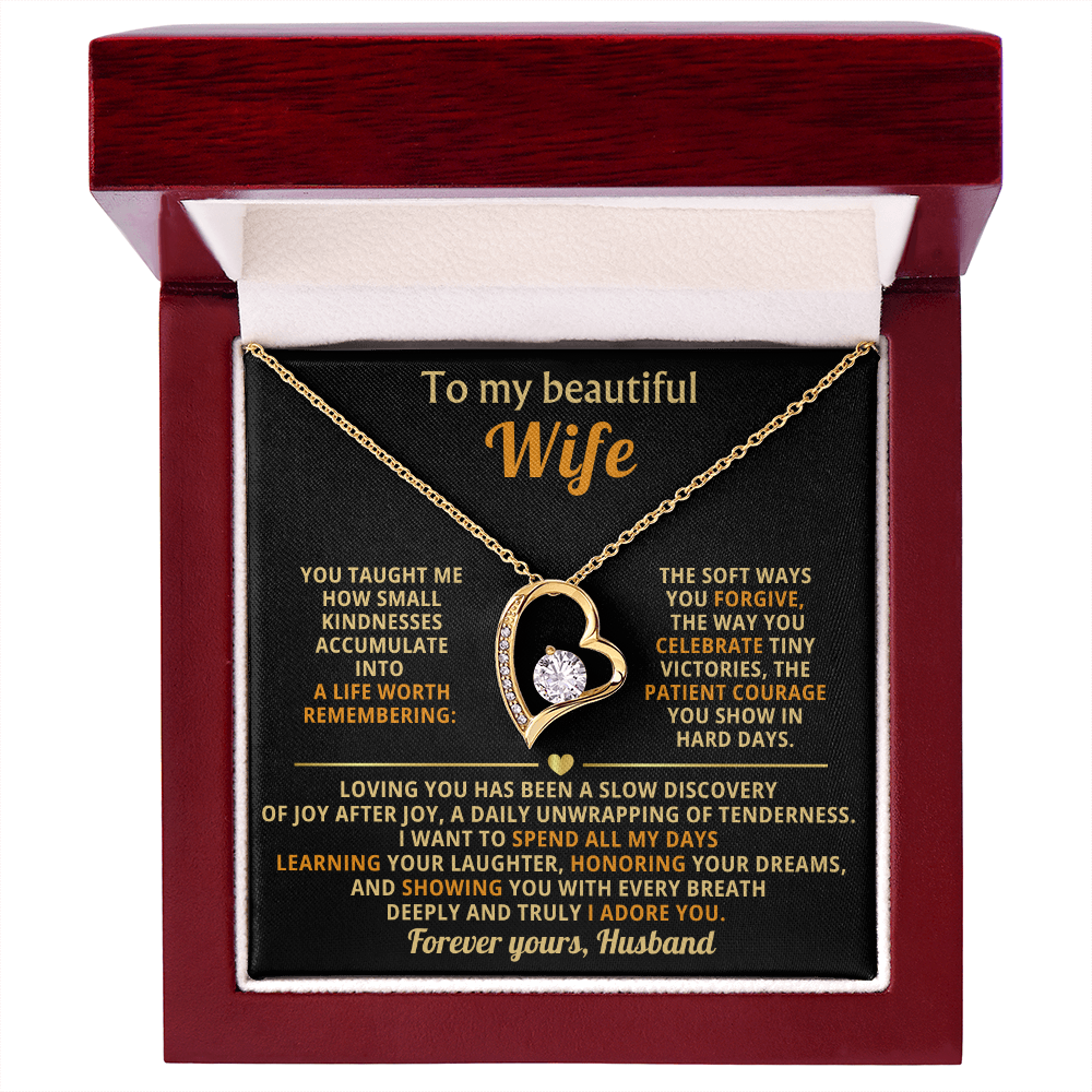 To My Wife I Love You Forever & Always Necklace - Gifts From Husband