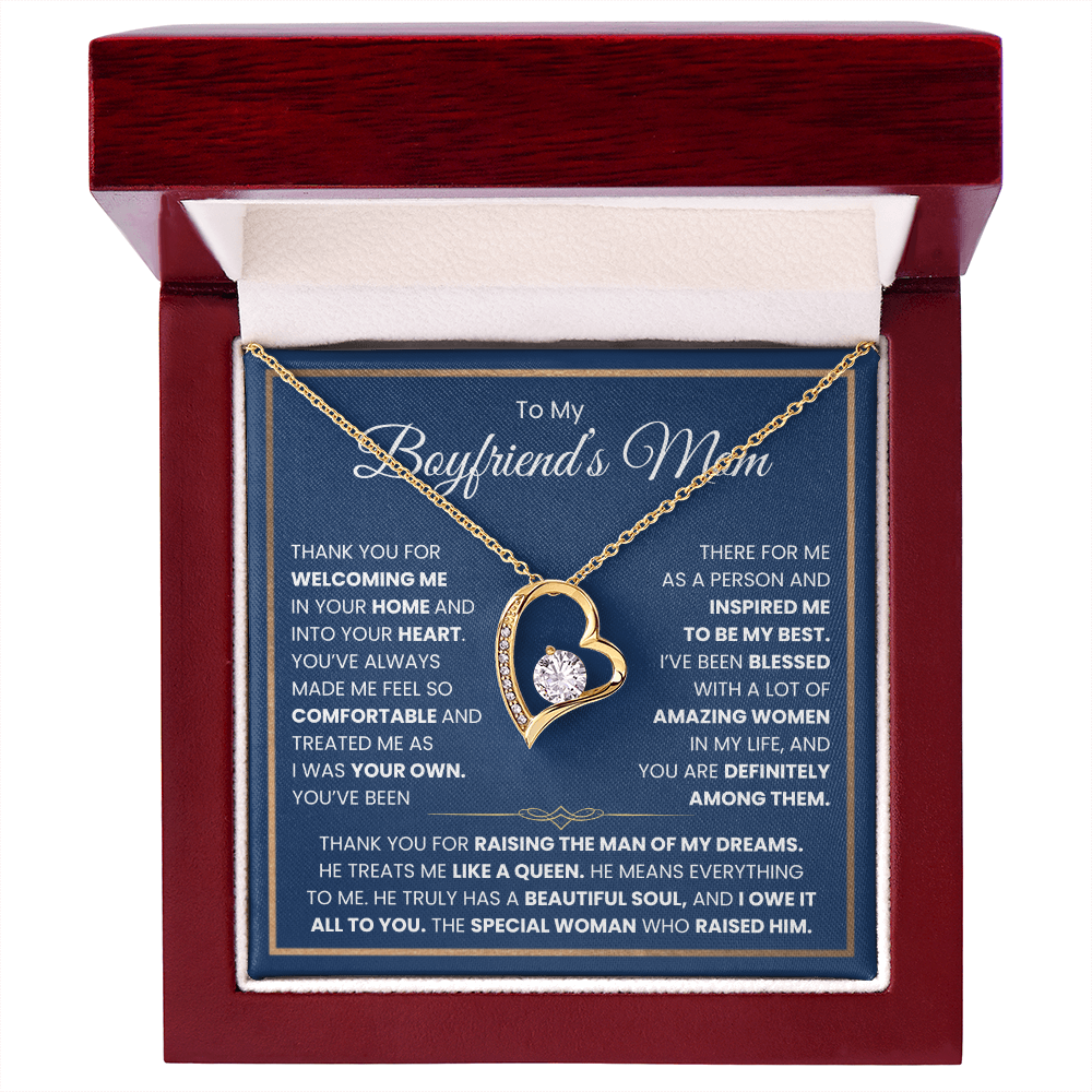 To My Boyfriends Mom Necklace - Forever Love Jewelry