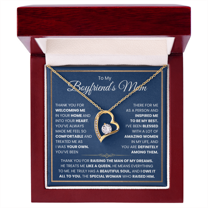 To My Boyfriends Mom Necklace - Forever Love Jewelry