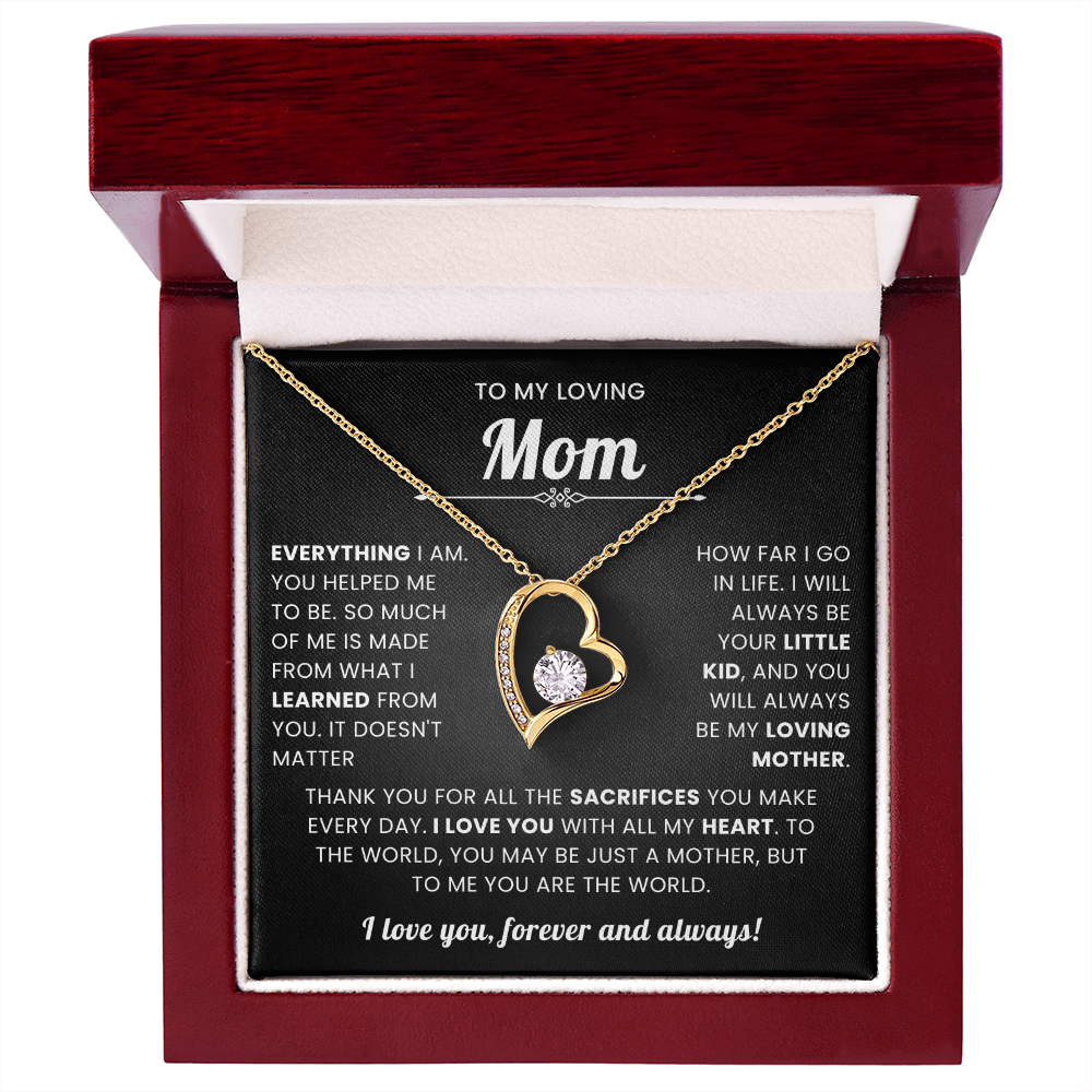 To My Mom Necklace Gifts Meaningful Gift to Mom From Son