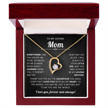To My Mom Necklace Gifts Meaningful Gift to Mom From Son