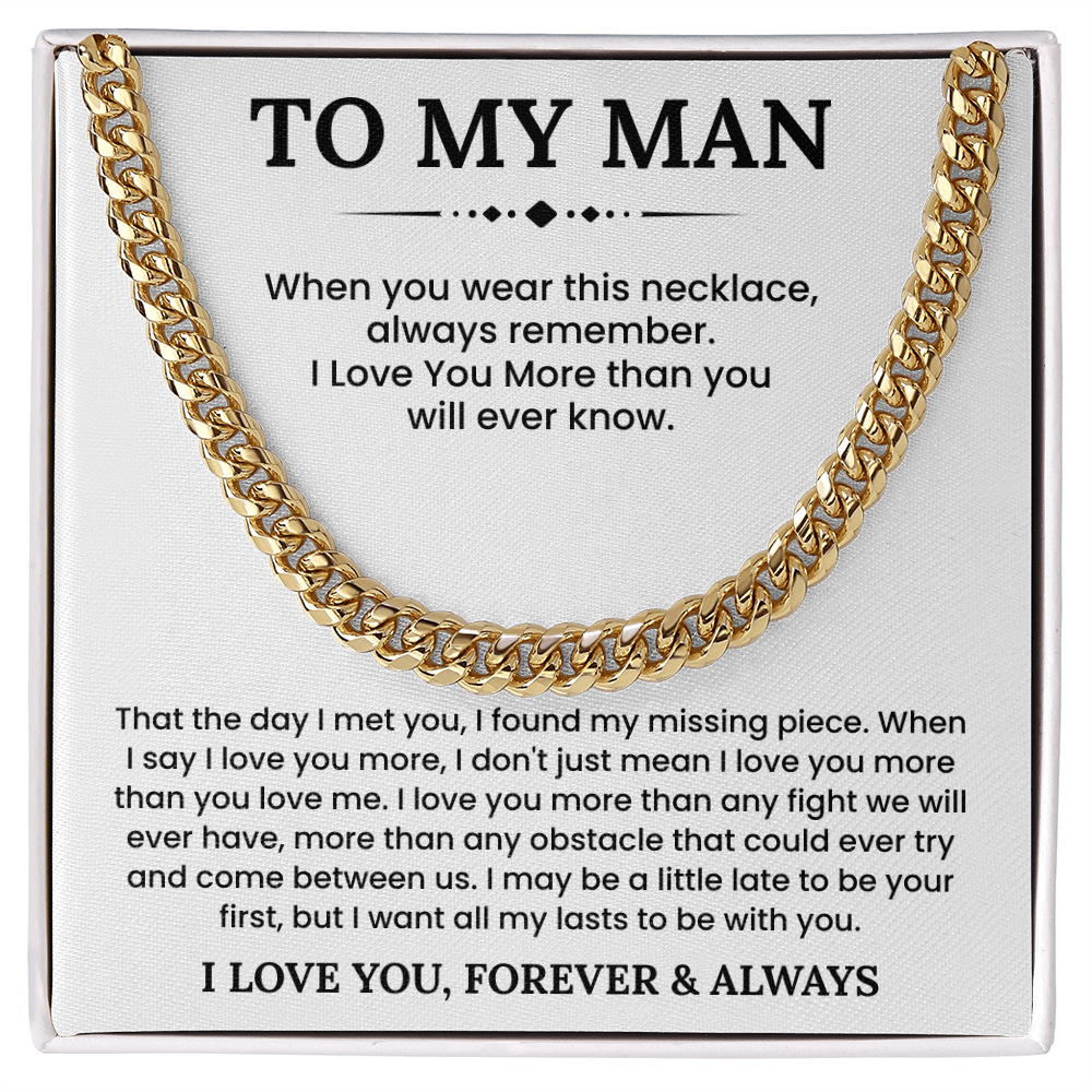 Men Necklaces for Him, Gift For Boyfriend, Husband Gift, Husband Necklace