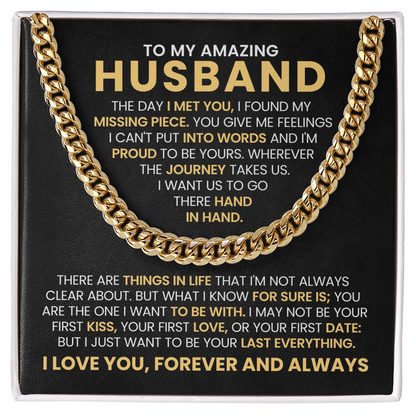 Romantic Gift for My Amazing Husband on His Anniversary Birthday