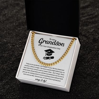 Grandson Graduation Gift from Grandma Grandpa - Love Your Forever Bracelet