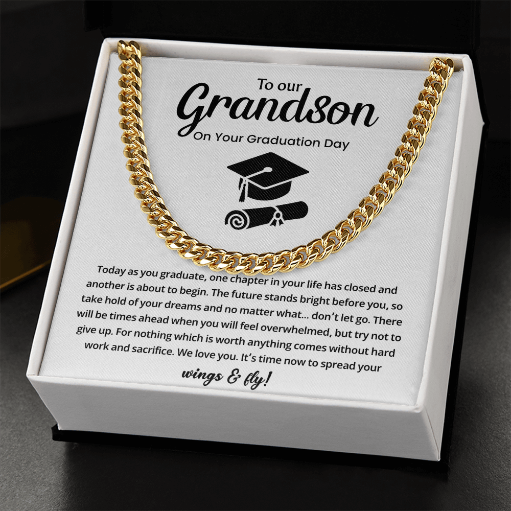 Grandson Graduation Gift from Grandma Grandpa - Love Your Forever Bracelet