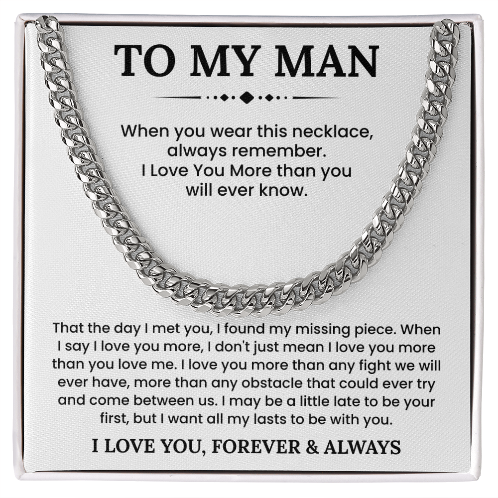 Men Necklaces for Him, Gift For Boyfriend, Husband Gift, Husband Necklace