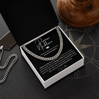 Promise Cuban Chain Necklace – Meaningful Promise Gift for Someone Special
