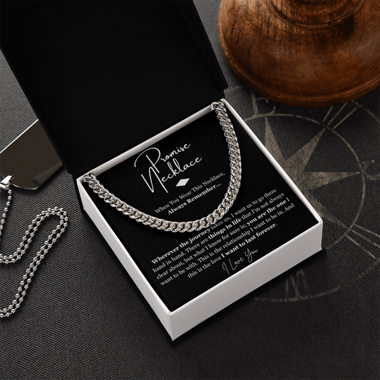 Promise Cuban Chain Necklace – Meaningful Promise Gift for Someone Special