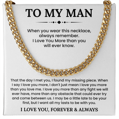 Men Necklaces for Him, Gift For Boyfriend, Husband Gift, Husband Necklace