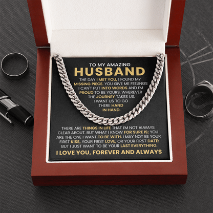 Romantic Gift for My Amazing Husband on His Anniversary Birthday