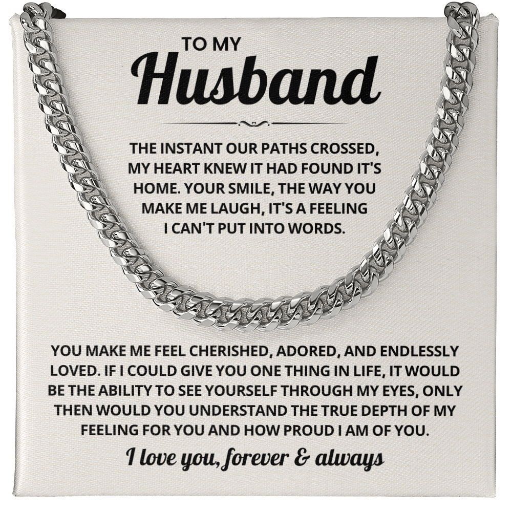 Stainless Steel Cuban Link Chain Necklace for Men, Mens Jewelry Gifts