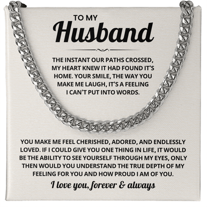 Stainless Steel Cuban Link Chain Necklace for Men, Mens Jewelry Gifts