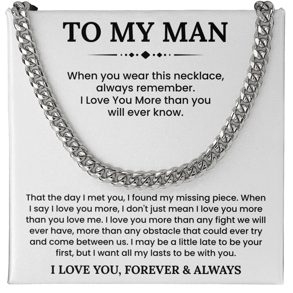 Men Necklaces for Him, Gift For Boyfriend, Husband Gift, Husband Necklace