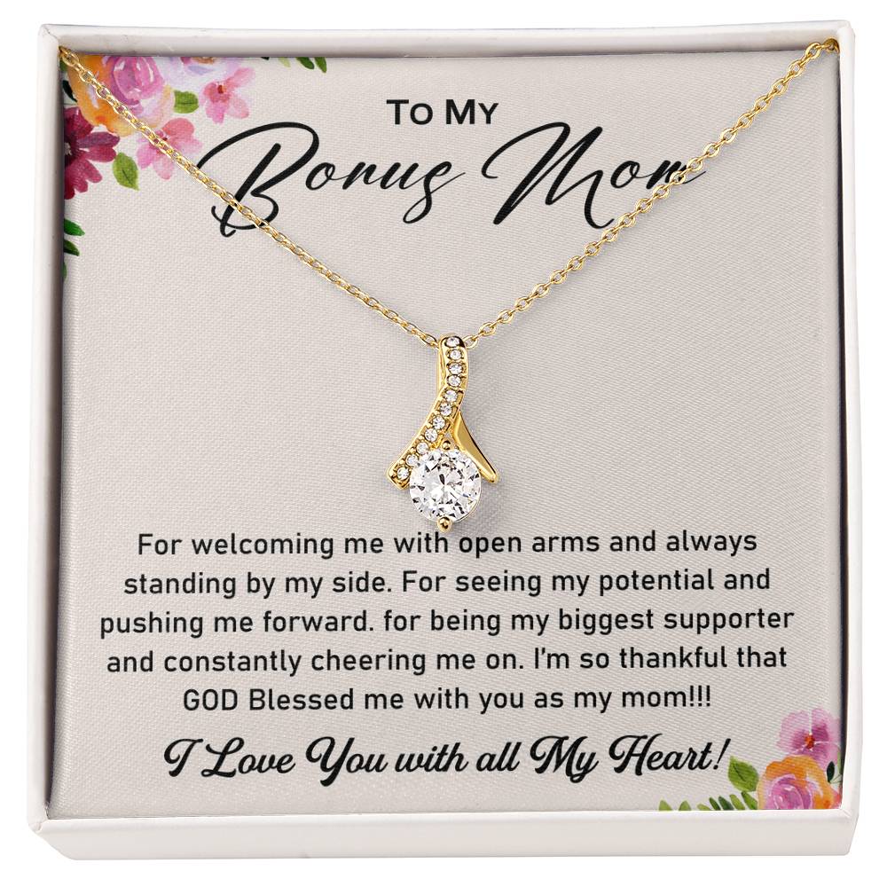 To My Bonus Mom - Thank You for Being the Mom - Necklace for Mama