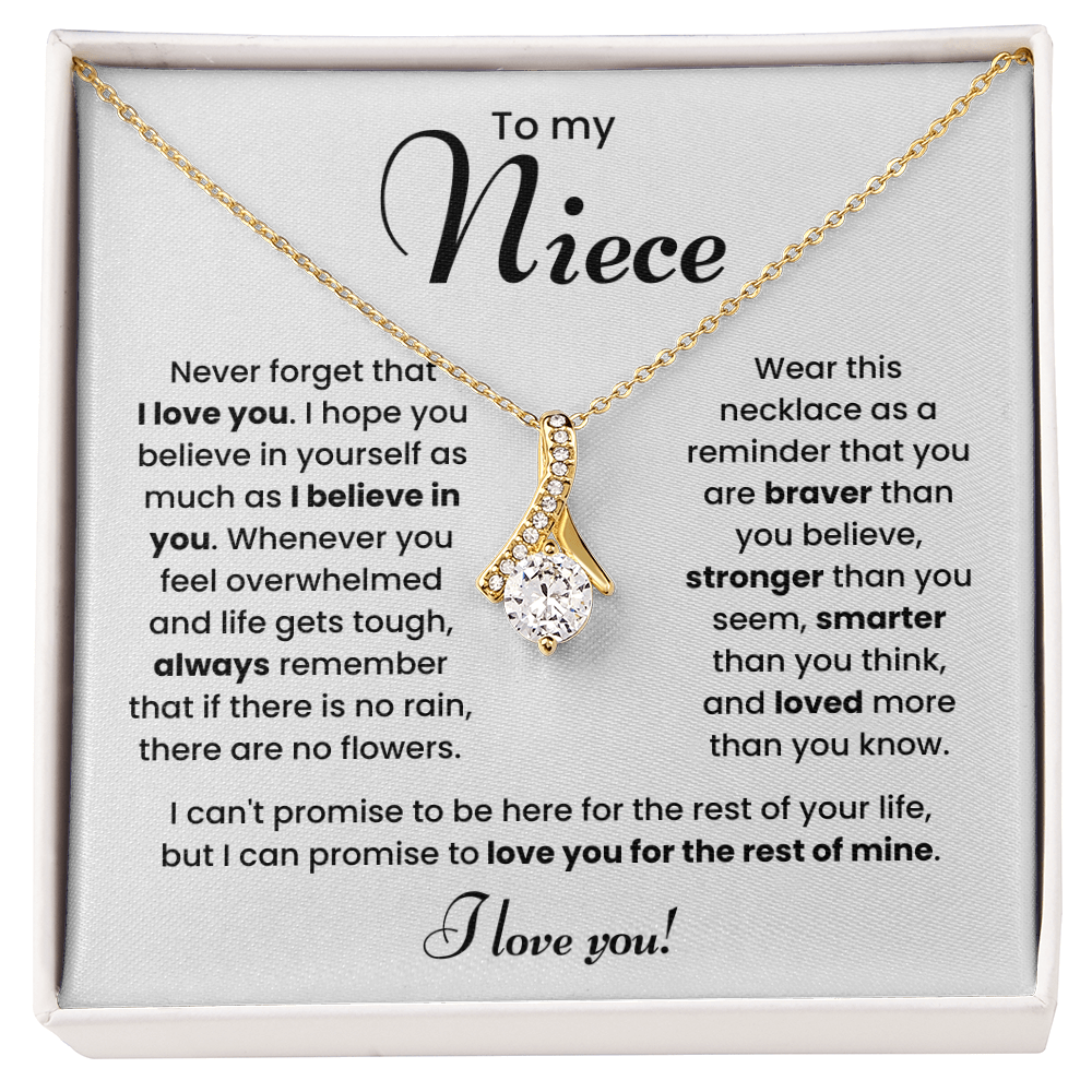 To My Niece Necklace – Meaningful Jewelry Gift from Aunt or Uncle