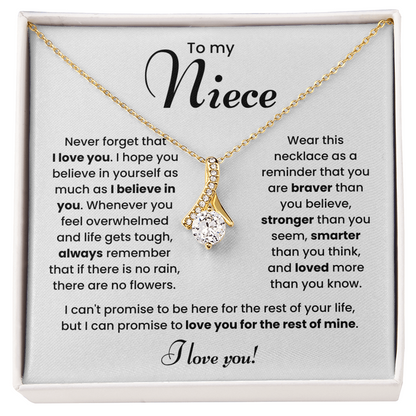 To My Niece Necklace – Meaningful Jewelry Gift from Aunt or Uncle