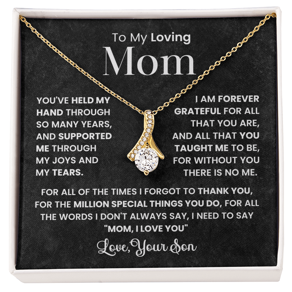 To My Best Mom - I Love You Mom - Forever Love Necklace