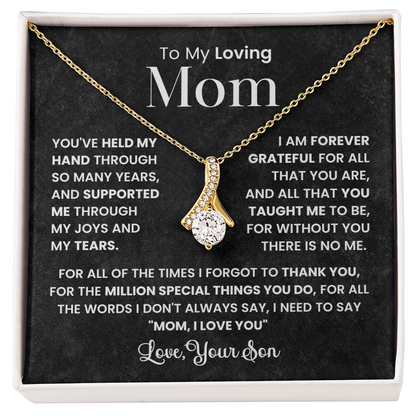To My Best Mom - I Love You Mom - Forever Love Necklace