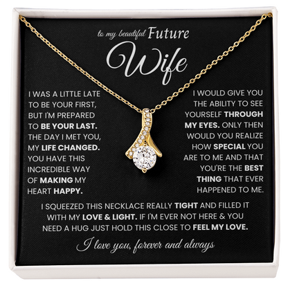 To My Future Wife Necklace From Husband, Valentine's Gifts for Girlfriend