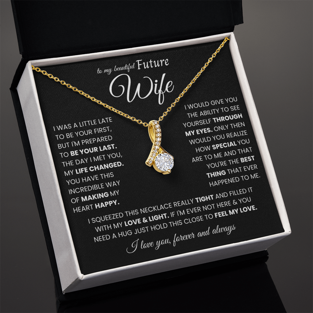To My Future Wife Necklace From Husband, Valentine's Gifts for Girlfriend