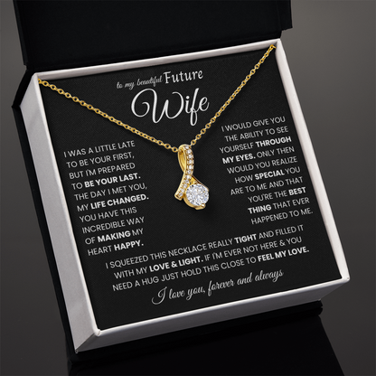 To My Future Wife Necklace From Husband, Valentine's Gifts for Girlfriend