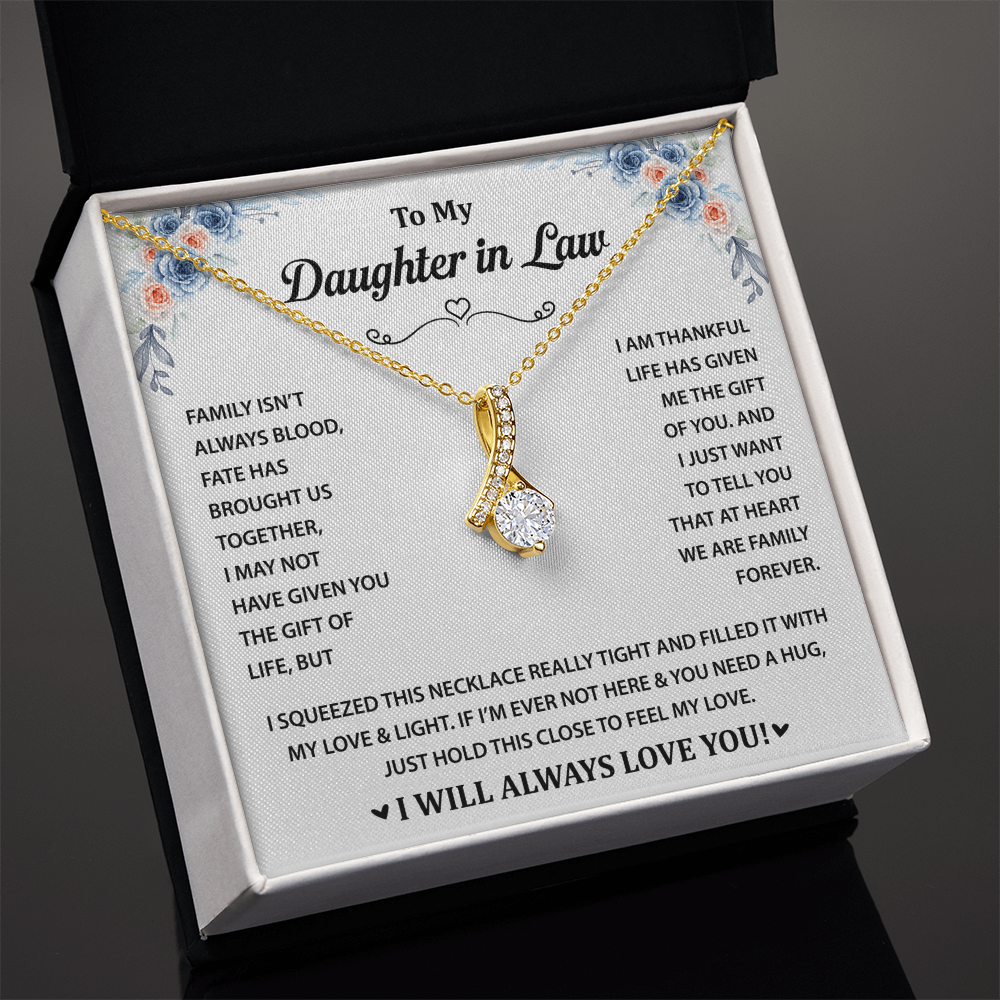 Gift for Granddaughter - I Will Always & Forever Love You - Alluring Beauty Necklace