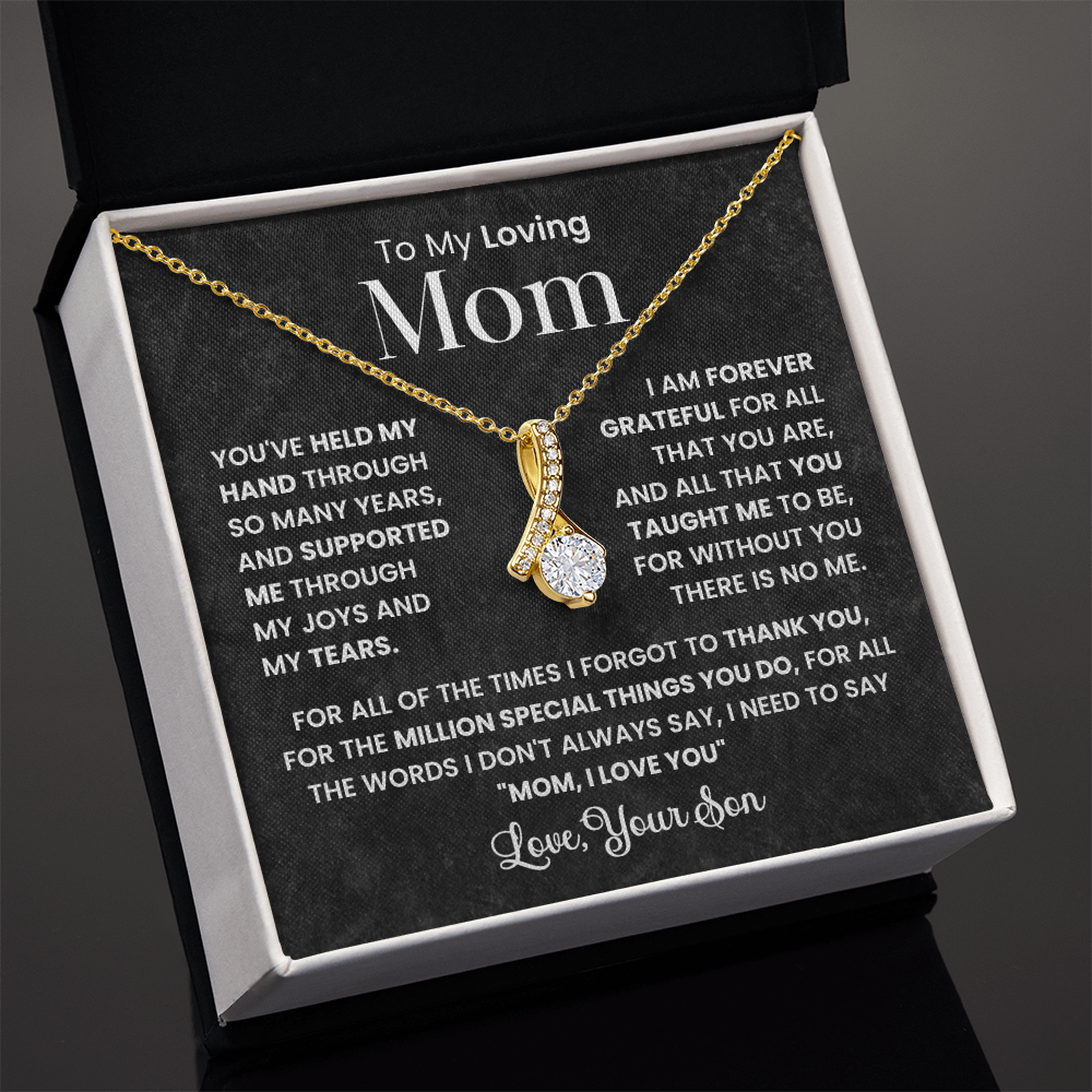 To My Best Mom - I Love You Mom - Forever Love Necklace