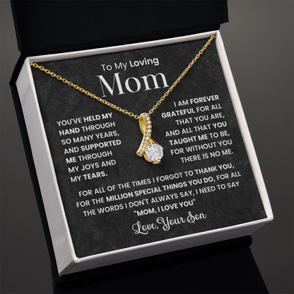 To My Best Mom - I Love You Mom - Forever Love Necklace