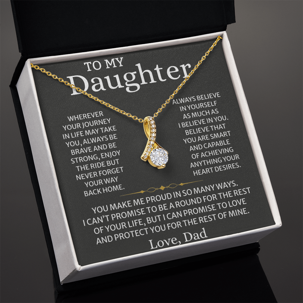 Daughter Graduation Necklace – Inspirational Gift from Dad