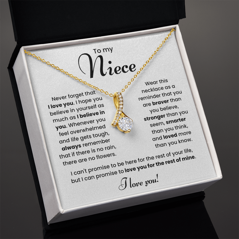 To My Niece Necklace – Meaningful Jewelry Gift from Aunt or Uncle