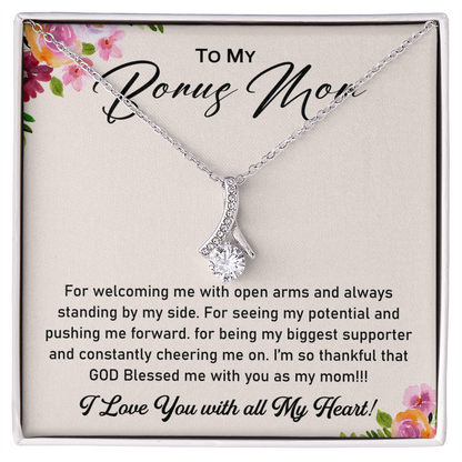 To My Bonus Mom - Thank You for Being the Mom - Necklace for Mama