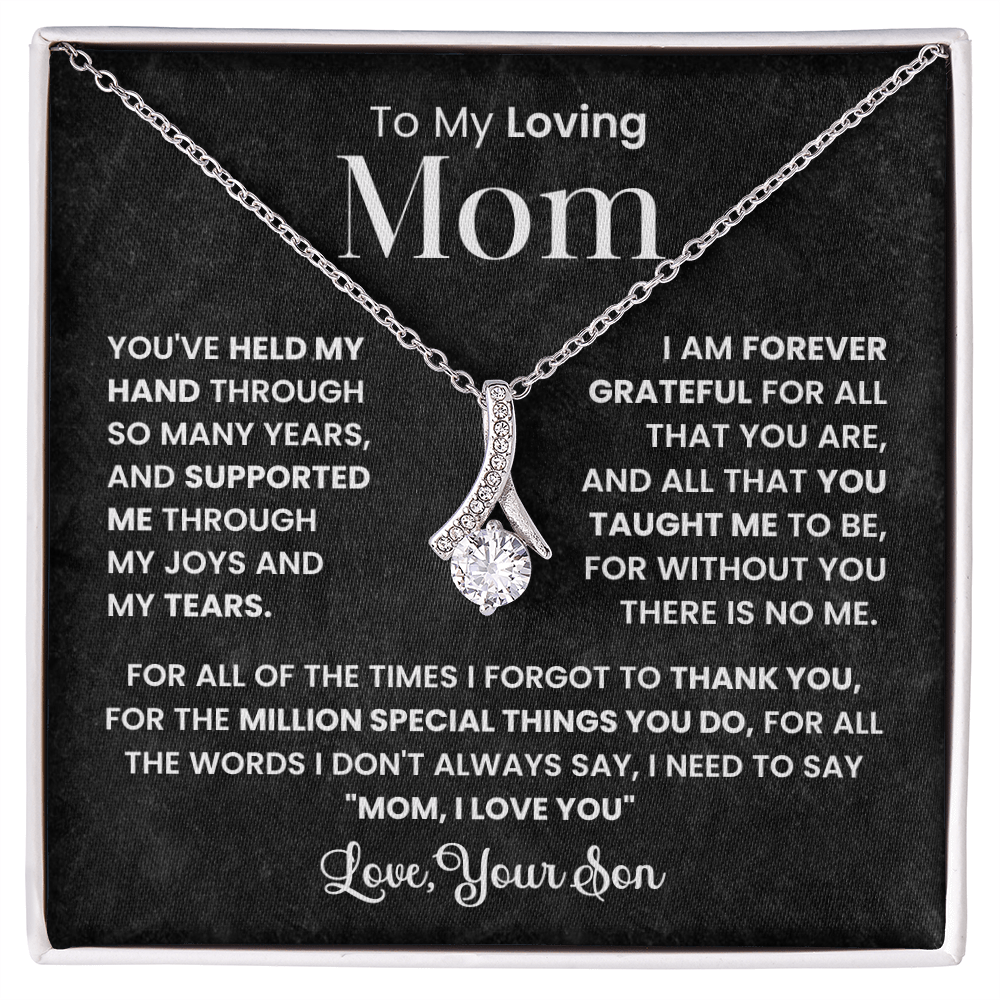 To My Best Mom - I Love You Mom - Forever Love Necklace