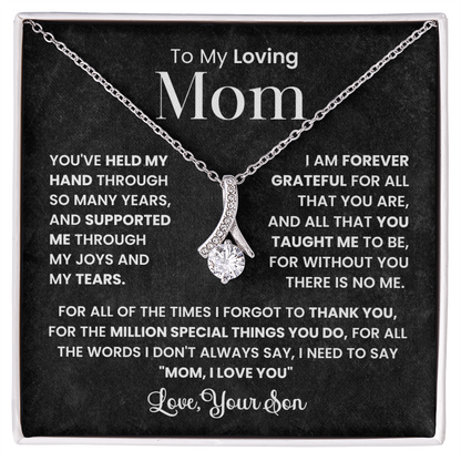 To My Best Mom - I Love You Mom - Forever Love Necklace