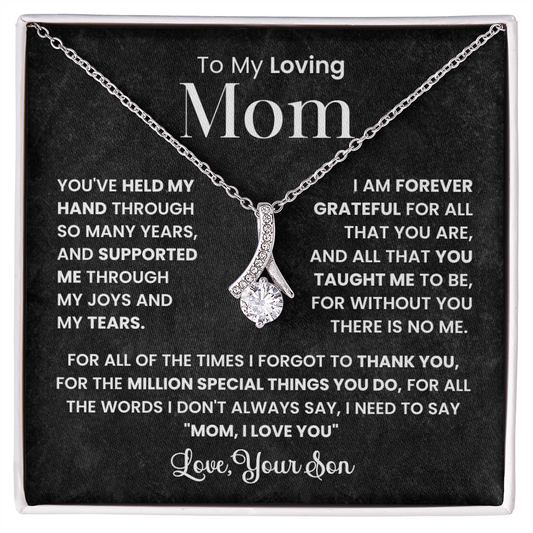 To My Best Mom - I Love You Mom - Forever Love Necklace