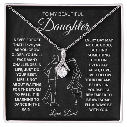 To My Daughter Never Forget That I Love You - Alluring Beauty Necklace