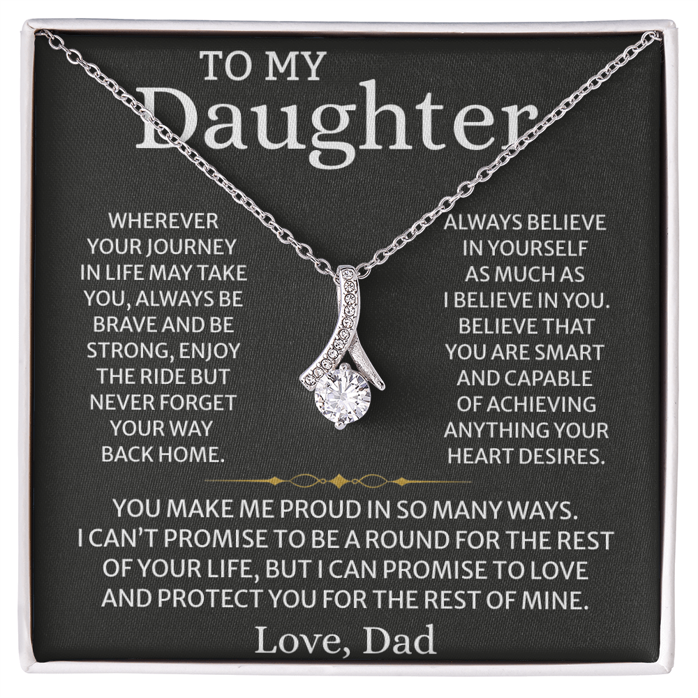 Daughter Graduation Necklace – Inspirational Gift from Dad