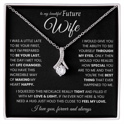 To My Future Wife Necklace From Husband, Valentine's Gifts for Girlfriend