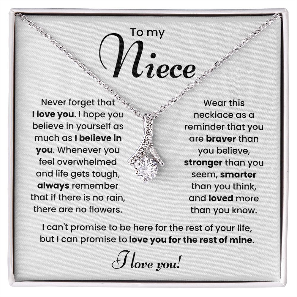To My Niece Necklace – Meaningful Jewelry Gift from Aunt or Uncle