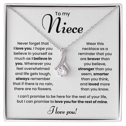 To My Niece Necklace – Meaningful Jewelry Gift from Aunt or Uncle