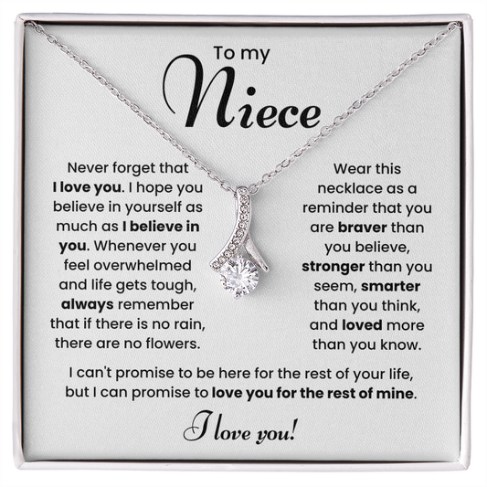 To My Niece Necklace – Meaningful Jewelry Gift from Aunt or Uncle