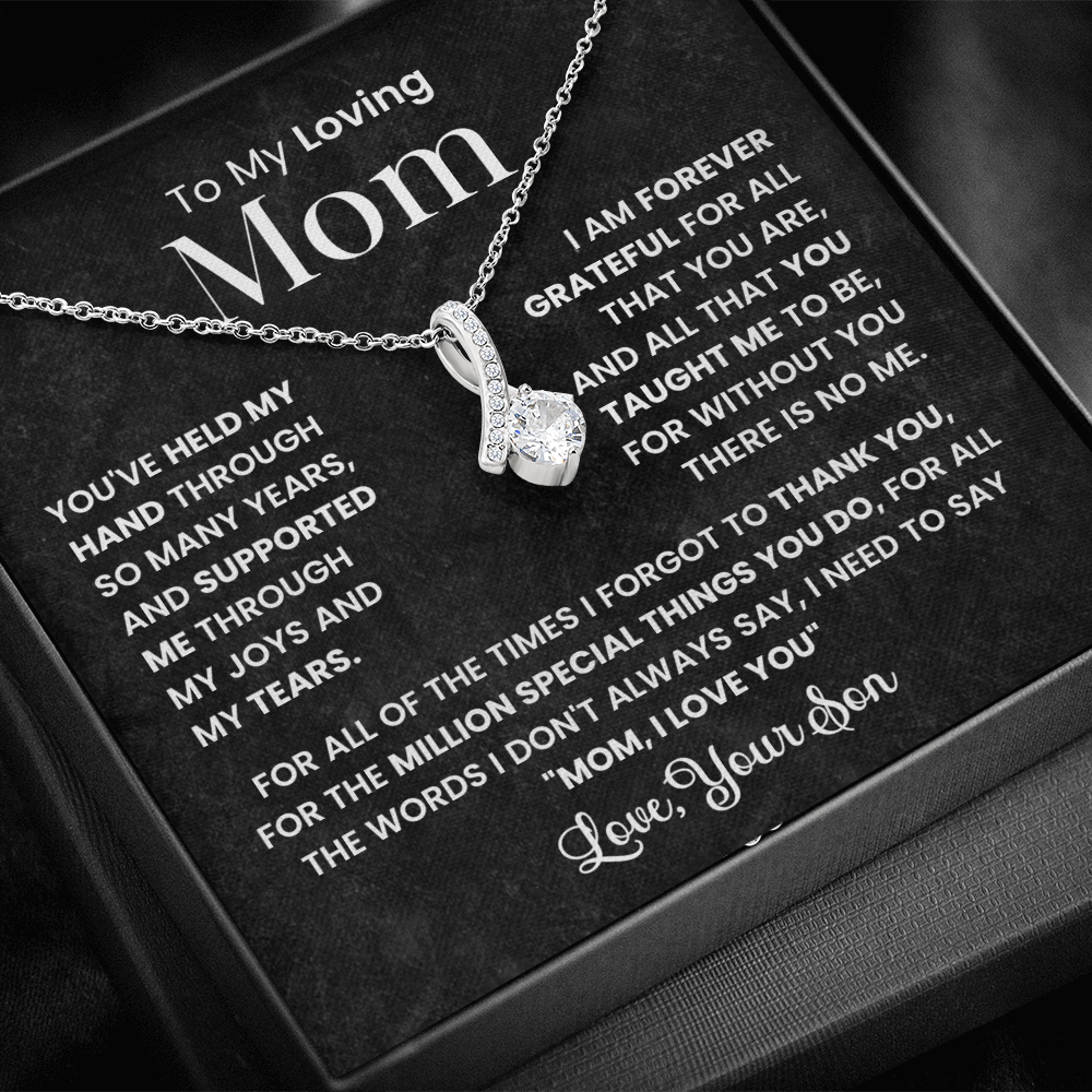 To My Best Mom - I Love You Mom - Forever Love Necklace