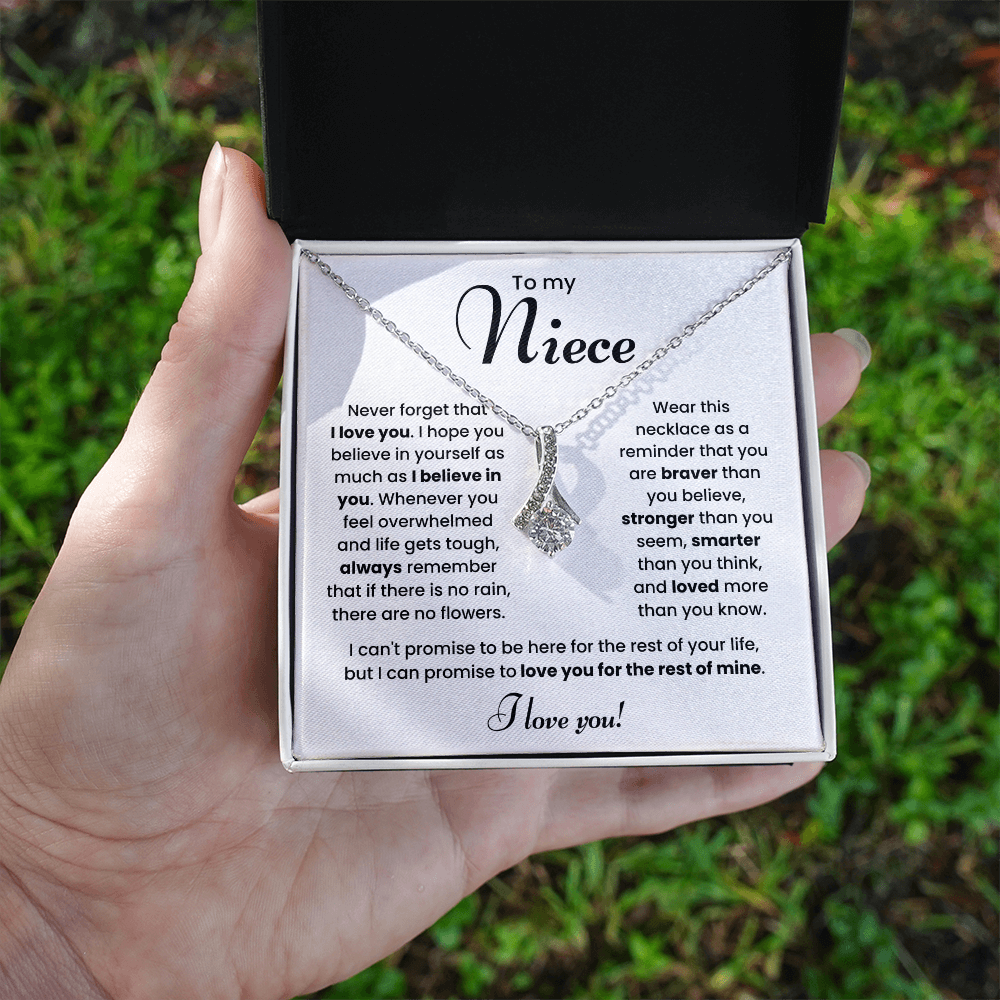 To My Niece Necklace – Meaningful Jewelry Gift from Aunt or Uncle