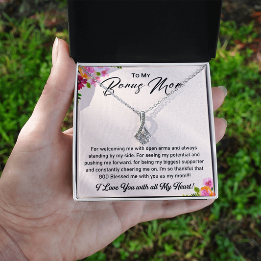 To My Bonus Mom - Thank You for Being the Mom - Necklace for Mama