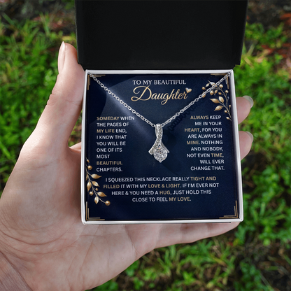 To My Daughter Love Necklace – Sentimental Gift from Mom or Dad