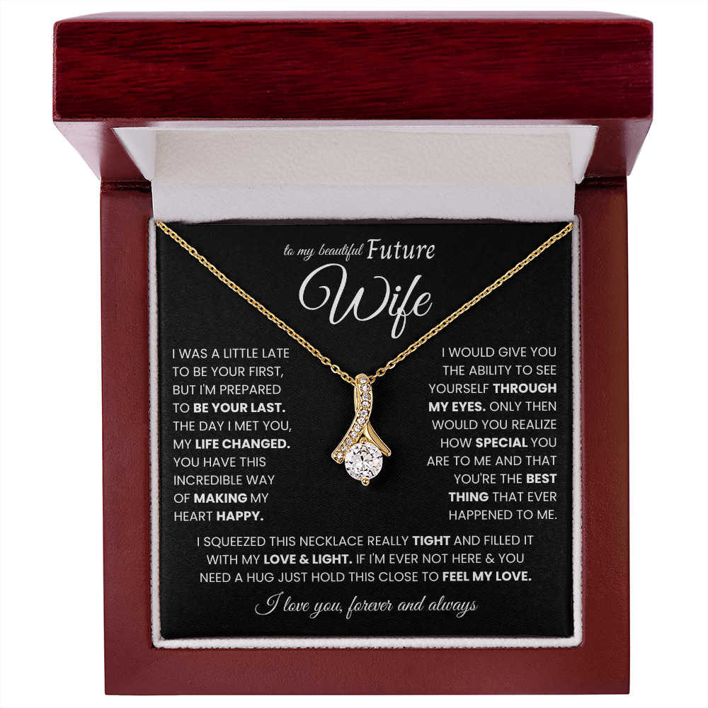 To My Future Wife Necklace From Husband, Valentine's Gifts for Girlfriend