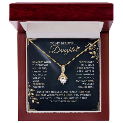 To My Daughter Love Necklace – Sentimental Gift from Mom or Dad