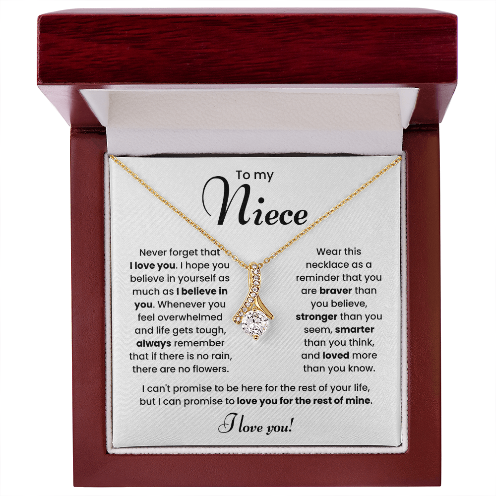 To My Niece Necklace – Meaningful Jewelry Gift from Aunt or Uncle