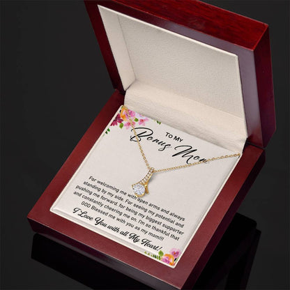 To My Bonus Mom - Thank You for Being the Mom - Necklace for Mama